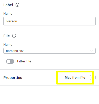 The Map from file highlighted