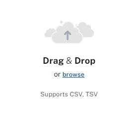 The files panel in data importer